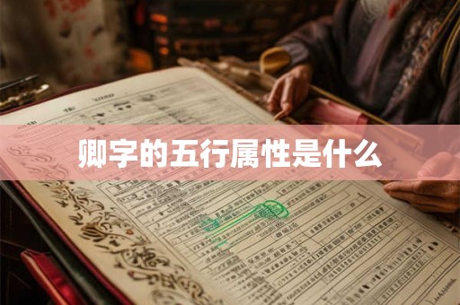 卿字的五行属性是什么 卿字的五行属性是什么