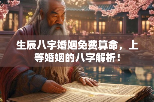 生辰八字婚姻免费算命,上等婚姻的八字解析! 生辰八字婚姻免费算命,上等婚姻的八字解析!
