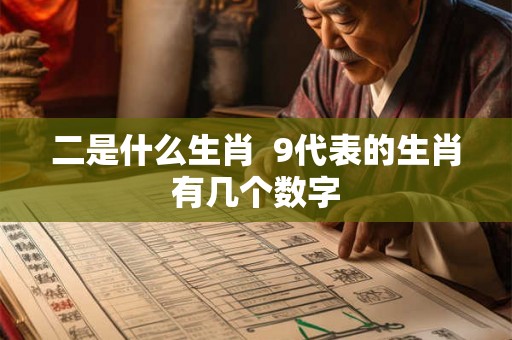 二是什么生肖 9代表的生肖有几个数字 二是什么生肖 9代表的生肖有几个数字
