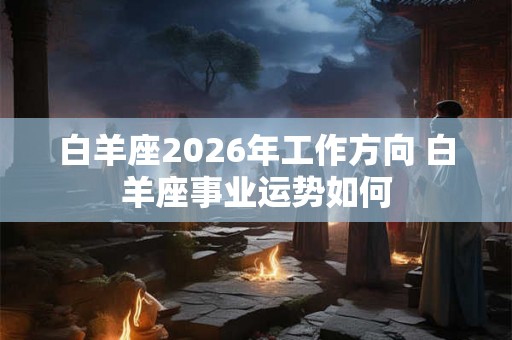 白羊座2026年工作方向 白羊座事业运势如何 白羊座2026年工作方向 白羊座事业运势如何