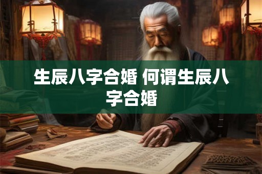 生辰八字合婚 何谓生辰八字合婚