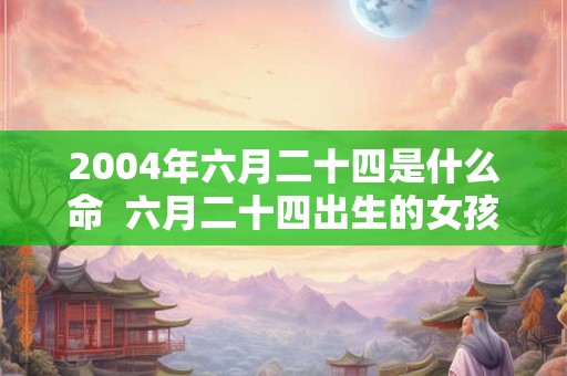 2004年六月二十四是什么命 六月二十四出生的女孩什么命 2004年六月二十四是什么命 六月二十四出生的女孩什么命