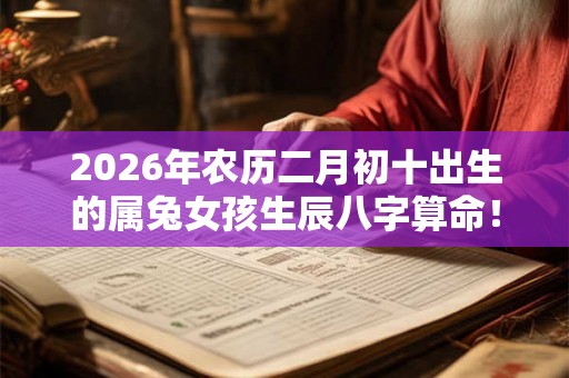 2026年农历二月初十出生的属兔女孩生辰八字算命! 2026年农历二月初十出生的属兔女孩生辰八字算命!