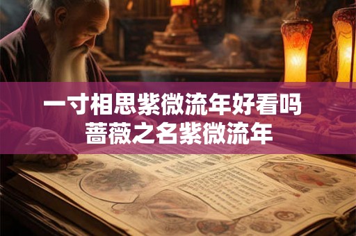 一寸相思紫微流年好看吗  蔷薇之名紫微流年