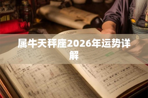 属牛天秤座2026年运势详解