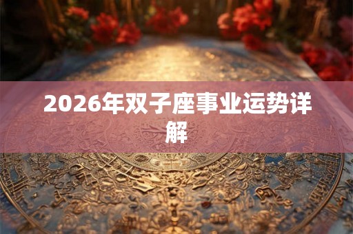 2026年双子座事业运势详解
