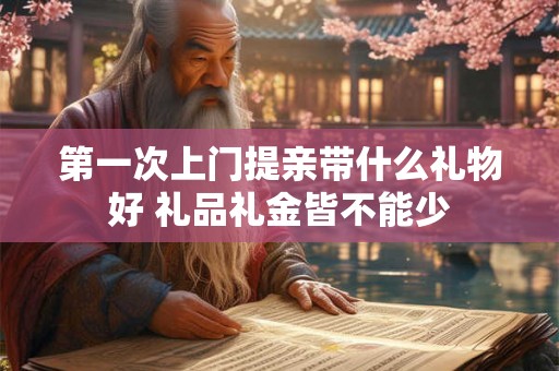 第一次上门提亲带什么礼物好 礼品礼金皆不能少