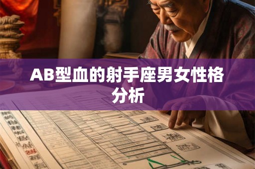 AB型血的射手座男女性格分析 AB型血的射手座男女性格分析