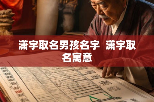 潇字取名男孩名字  潇字取名寓意