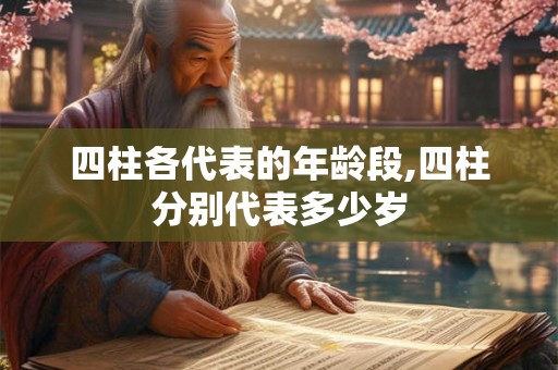 四柱各代表的年龄段,四柱分别代表多少岁