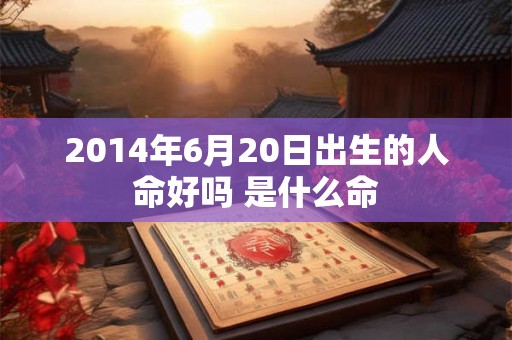 2014年6月20日出生的人命好吗 是什么命
