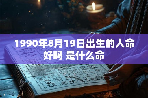 1990年8月19日出生的人命好吗 是什么命