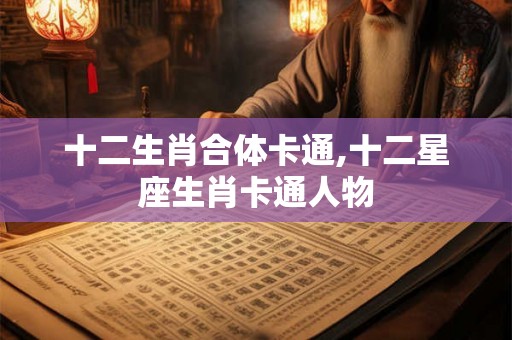 十二生肖合体卡通,十二星座生肖卡通人物