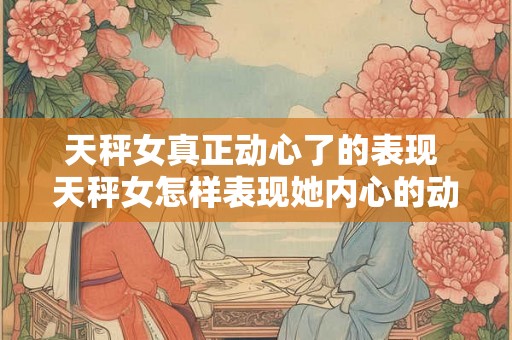 天秤女真正动心了的表现 天秤女怎样表现她内心的动心