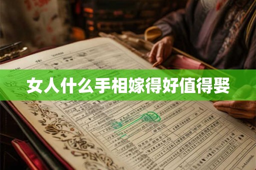 女人什么手相嫁得好值得娶 女人什么手相嫁得好值得娶