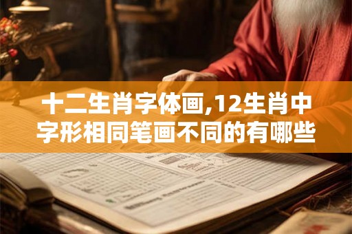 十二生肖字体画,12生肖中字形相同笔画不同的有哪些