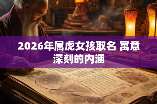 2026年属虎女孩取名 寓意深刻的内涵 2026年属虎女孩取名 寓意深刻的内涵