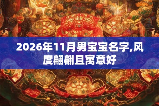 2026年11月男宝宝名字,风度翩翩且寓意好