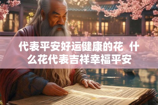 代表平安好运健康的花  什么花代表吉祥幸福平安