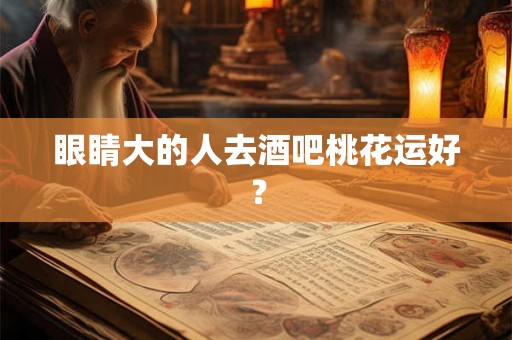 眼睛大的人去酒吧桃花运好？