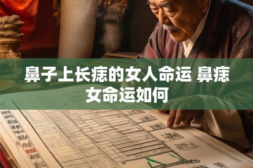 鼻子上长痣的女人命运 鼻痣女命运如何 鼻子上长痣的女人命运 鼻痣女命运如何