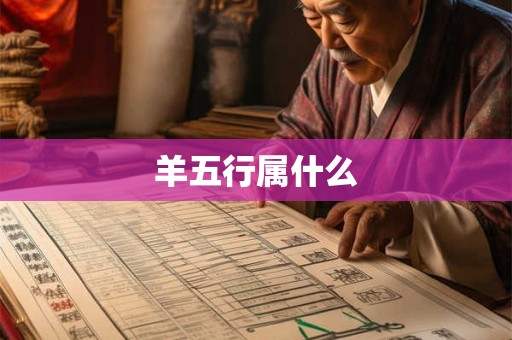 羊五行属什么