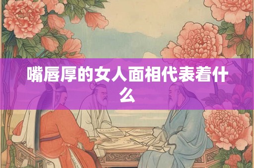 嘴唇厚的女人面相代表着什么