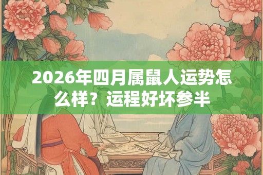 2026年四月属鼠人运势怎么样？运程好坏参半
