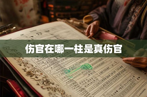伤官在哪一柱是真伤官