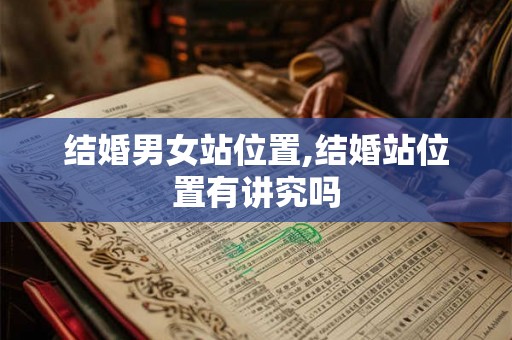 结婚男女站位置,结婚站位置有讲究吗
