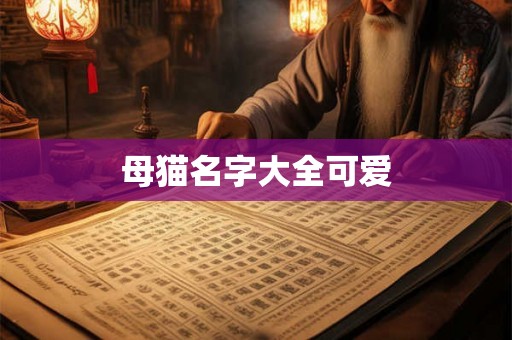 母猫名字大全可爱