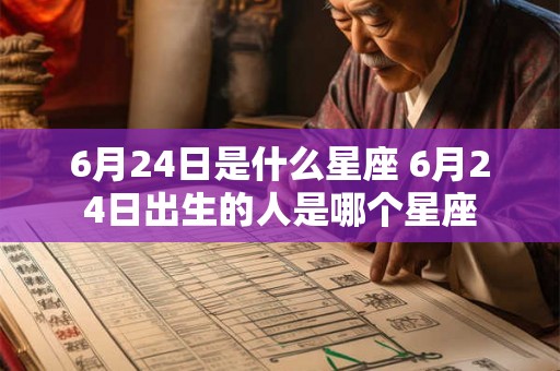 6月24日是什么星座 6月24日出生的人是哪个星座 6月24日是什么星座 6月24日出生的人是哪个星座