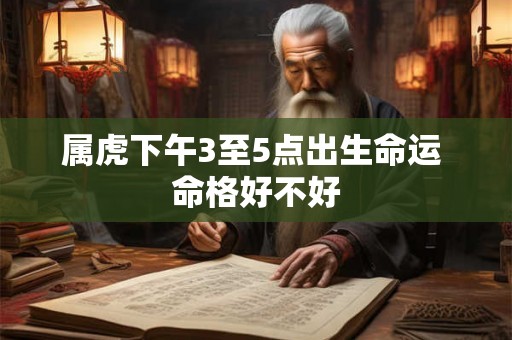 属虎下午3至5点出生命运 命格好不好