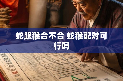 蛇跟猴合不合 蛇猴配对可行吗