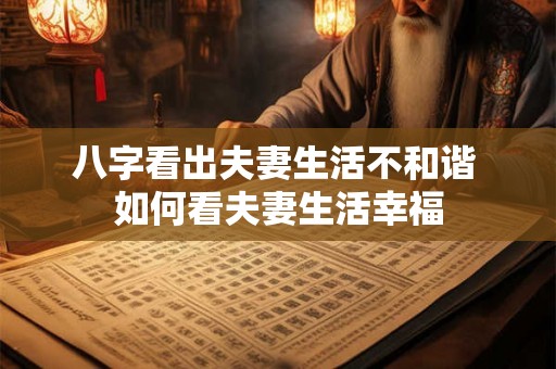 八字看出夫妻生活不和谐 如何看夫妻生活幸福