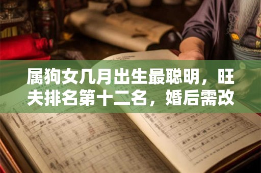 属狗女几月出生最聪明，旺夫排名第十二名，婚后需改正性格