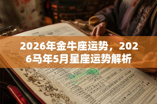 2026年金牛座运势，2026马年5月星座运势解析