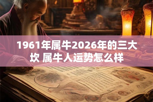 1961年属牛2026年的三大坎 属牛人运势怎么样 1961年属牛2026年的三大坎 属牛人运势怎么样