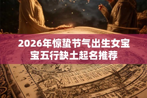 2026年惊蛰节气出生女宝宝五行缺土起名推荐 2026年惊蛰节气出生女宝宝五行缺土起名推荐