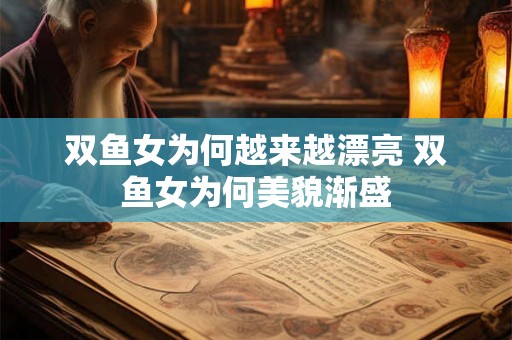 双鱼女为何越来越漂亮 双鱼女为何美貌渐盛