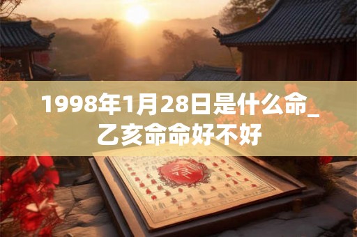 1998年1月28日是什么命_乙亥命命好不好