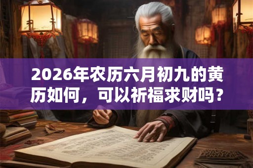 2026年农历六月初九的黄历如何，可以祈福求财吗？