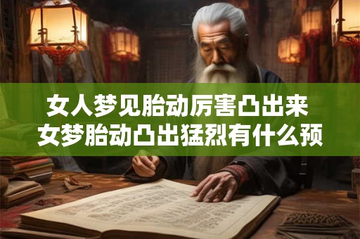 女人梦见胎动厉害凸出来 女梦胎动凸出猛烈有什么预示