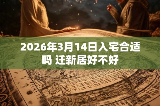 2026年3月14日入宅合适吗 迁新居好不好