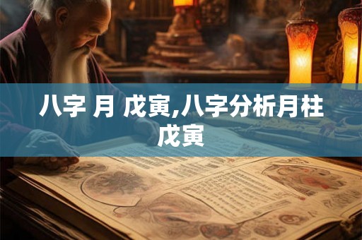 八字 月 戊寅,八字分析月柱戊寅