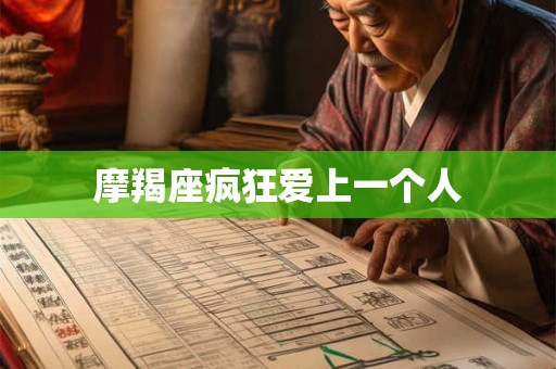 摩羯座疯狂爱上一个人