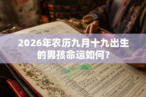 2026年农历九月十九出生的男孩命运如何? 2026年农历九月十九出生的男孩命运如何?