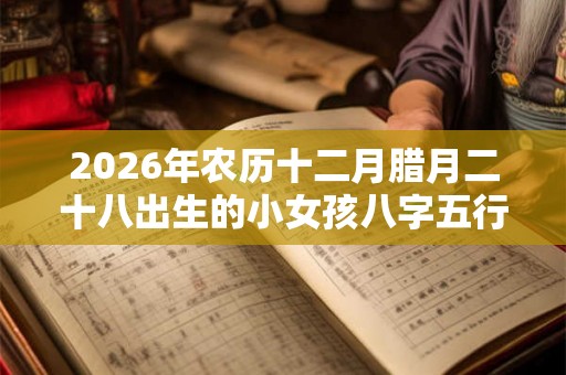 2026年农历十二月腊月二十八出生的小女孩八字五行取名大全集
