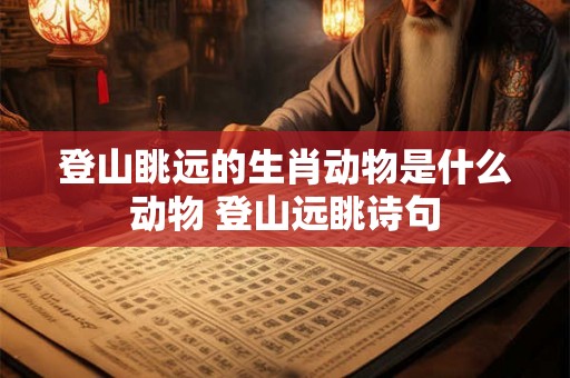 登山眺远的生肖动物是什么动物 登山远眺诗句