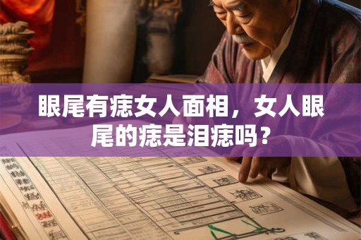 眼尾有痣女人面相，女人眼尾的痣是泪痣吗？